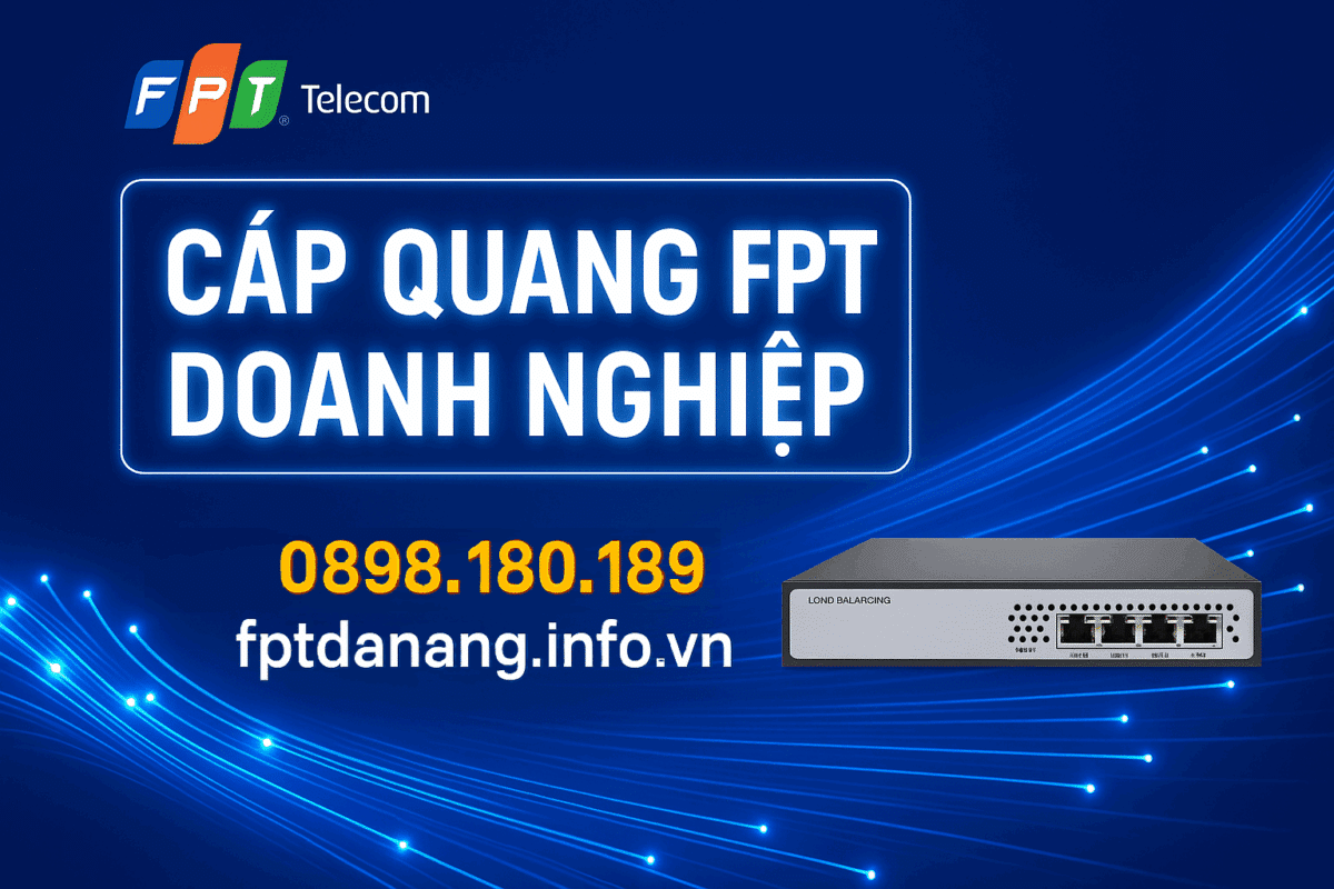 Cáp quang FPT doanh nghiệp – Lắp mạng FPT tốc độ cao tại Đà Nẵng
