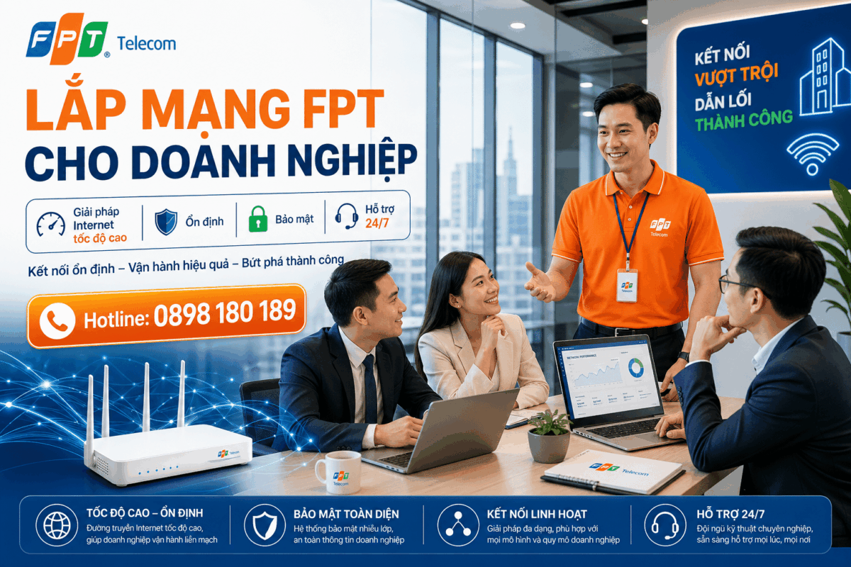 Đăng ký lắp mạng FPT cho doanh nghiệp, công ty tại Đà Nẵng hotline 0898 180 189